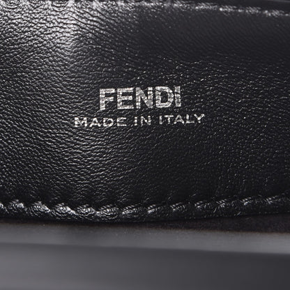 Fendi Shiny Nappa Trapuntata Chain Small DotCom Click Chain Satchel Black 7 of 9