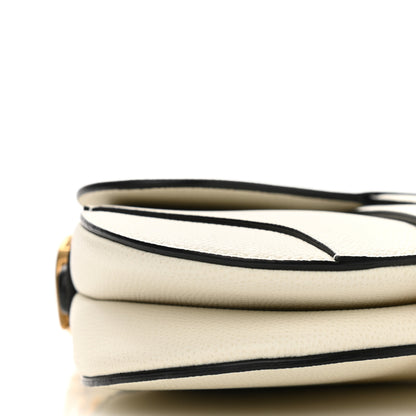 Christian Dior Grained Calfskin Mini Saddle Bag White 8 of 12