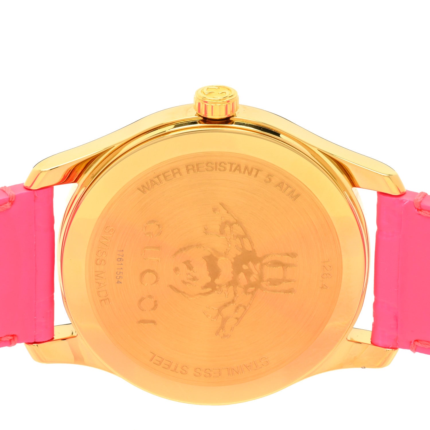Gucci Stainless Steel Calfskin 38mm G-Timeless Quartz Watch Pink 4 of 4