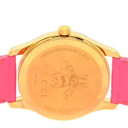 Gucci Stainless Steel Calfskin 38mm G-Timeless Quartz Watch Pink 4 of 4