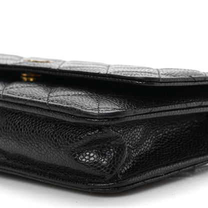 Chanel Caviar Quilted Wallet on Chain WOC Black 9 of 9