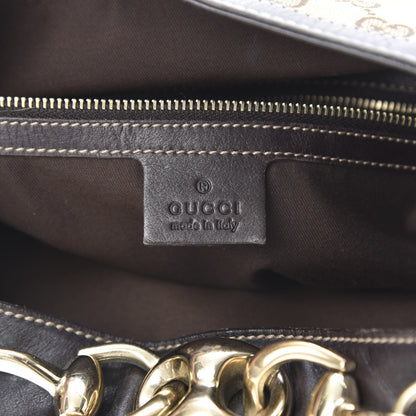 Gucci Monogram Medium Wave Hobo Dark Brown 6 of 11