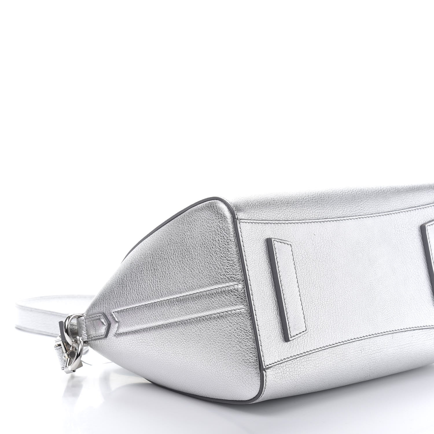 Givenchy Metallic Sugar Goatskin Small Antigona Silver 6 of 13