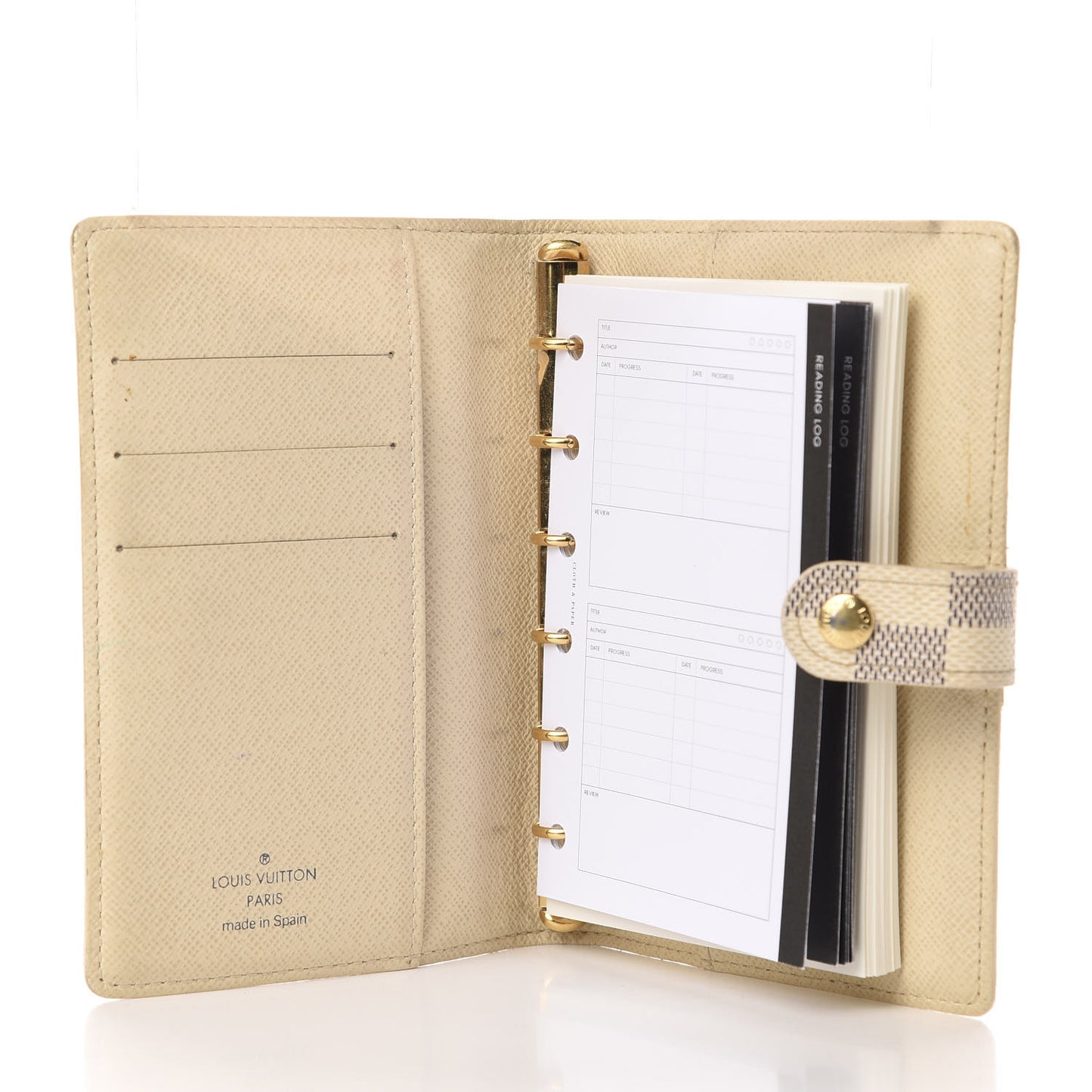 Damier Azur Small Ring Agenda Cover