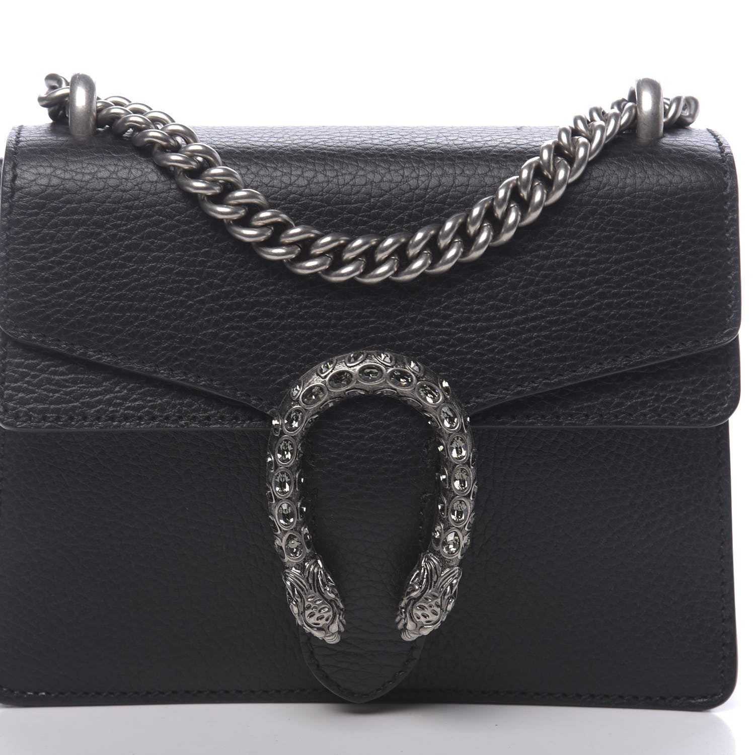 Gucci Calfskin Mini Dionysus Shoulder Bag Black 10 of 11