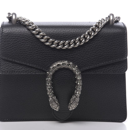 Gucci Calfskin Mini Dionysus Shoulder Bag Black 10 of 11