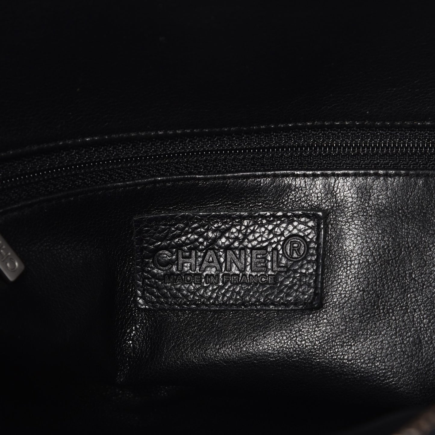 Caviar Patent Quilted Large Bowler Black