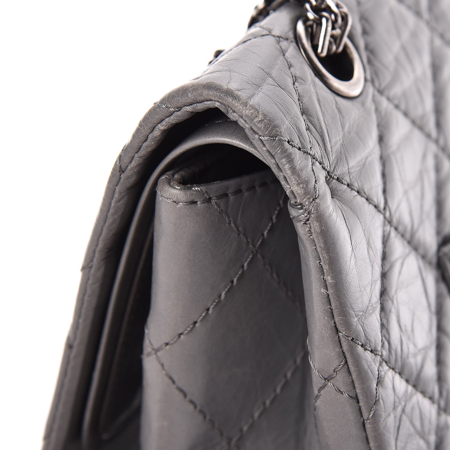 Chanel Aged Calfskin Quilted 2.55 Reissue 227 Flap Grey 18 of 23