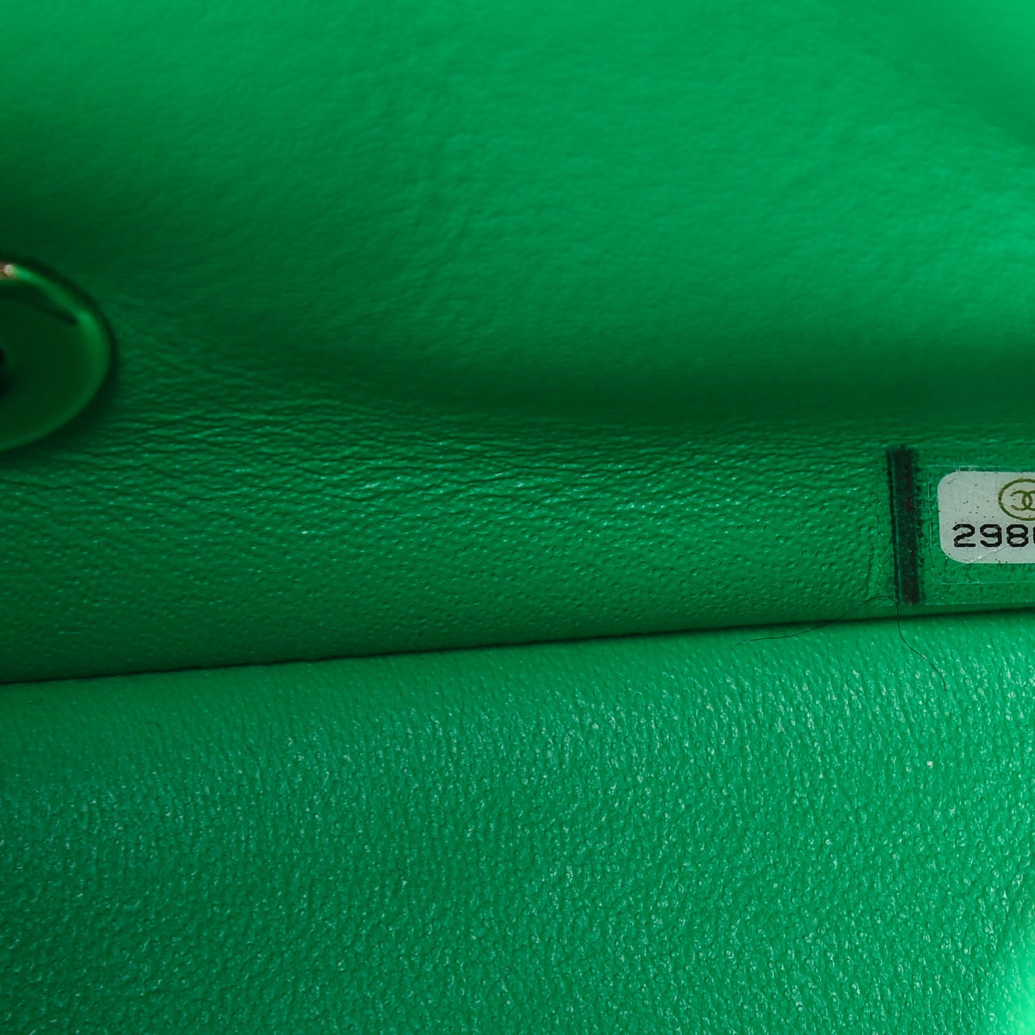 Chanel Lambskin Quilted Mini Square Flap Green 9 of 11