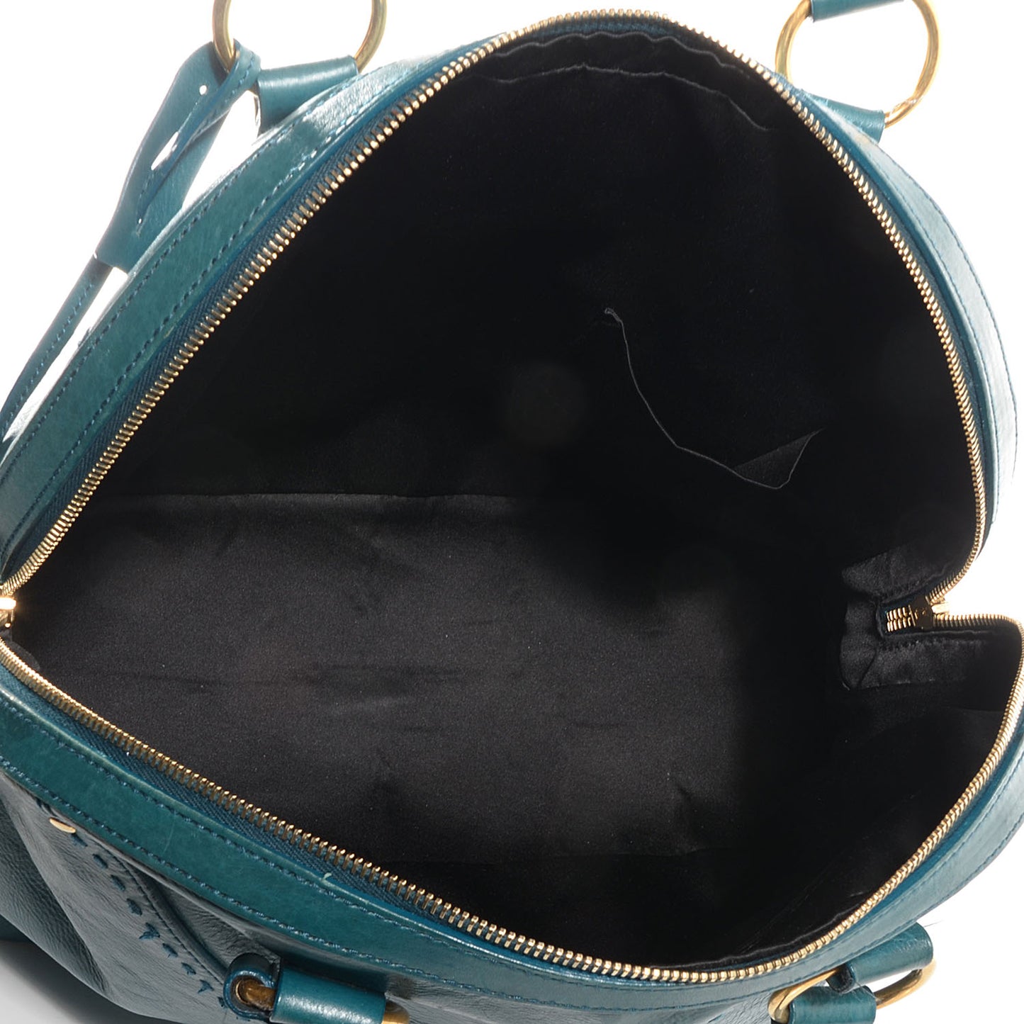 Leather Oversized Muse Turquoise