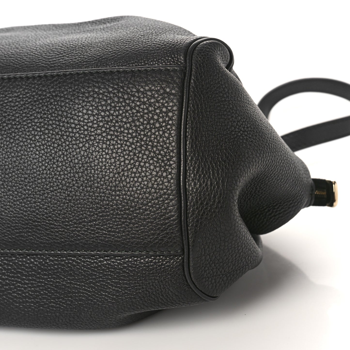 Calfskin Medium Sukey Boston Bag Black