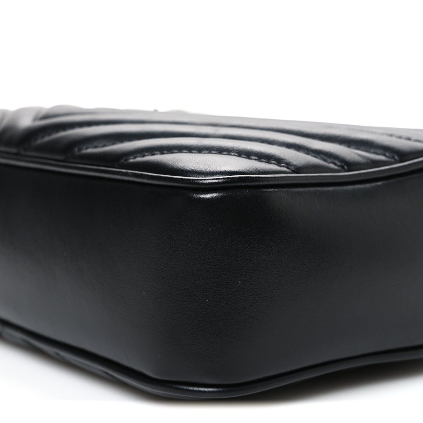 Calfskin Matelasse Monogram Lou Camera Bag Black