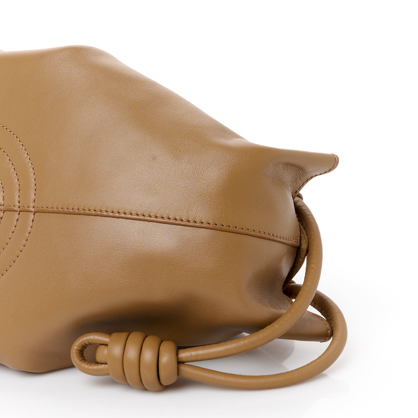 Shiny Nappa Calfskin Small Paseo Bag Oak