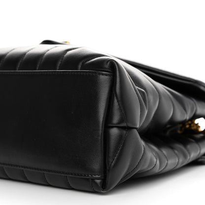 Saint Laurent Calfskin Y Quilted Monogram Medium Loulou Chain Satchel Black 10 of 13