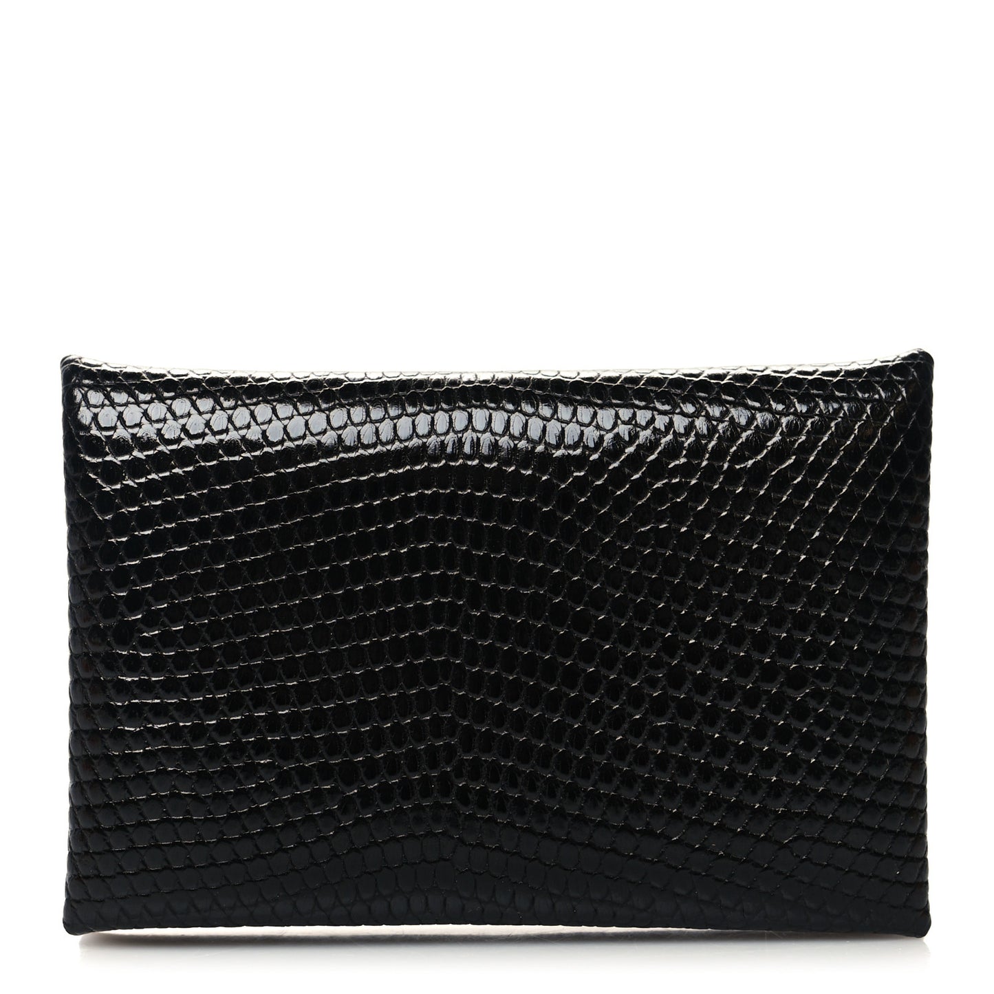 Lizard Calvi Card Case Black