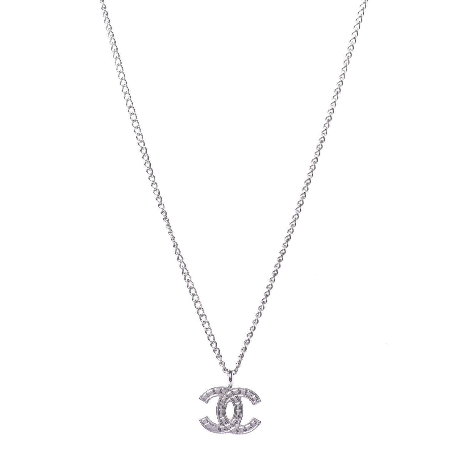Chanel CC Necklace Silver 1 of 6