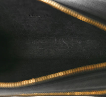 Christian Dior Grained Calfskin Caro Double Pouch Black 5 of 10