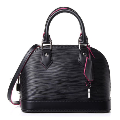 Louis Vuitton Epi Alma BB Black Hot Pink 1 of 11