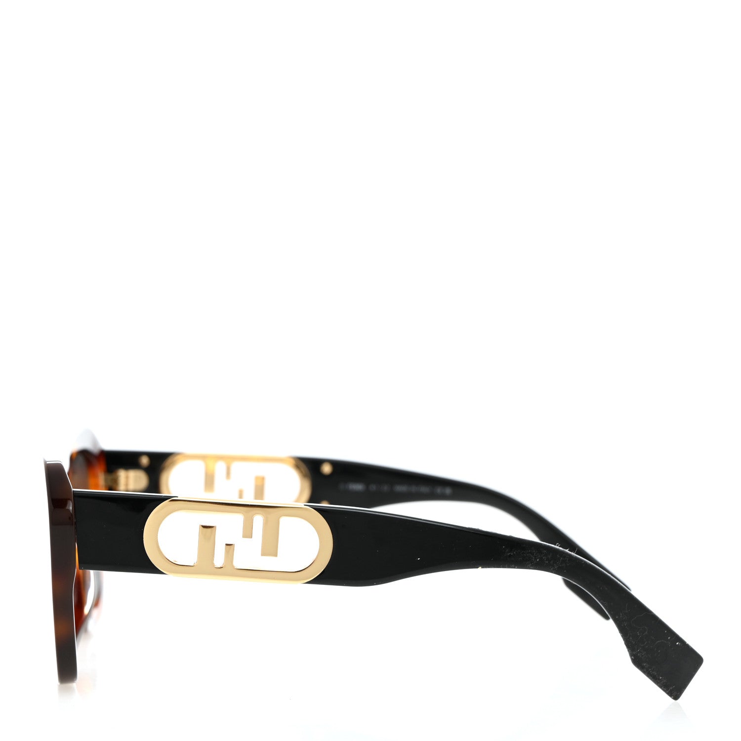 Fendi Acetate O'Lock Cat Eye Sunglasses FE40064I Tortoise 3 of 6