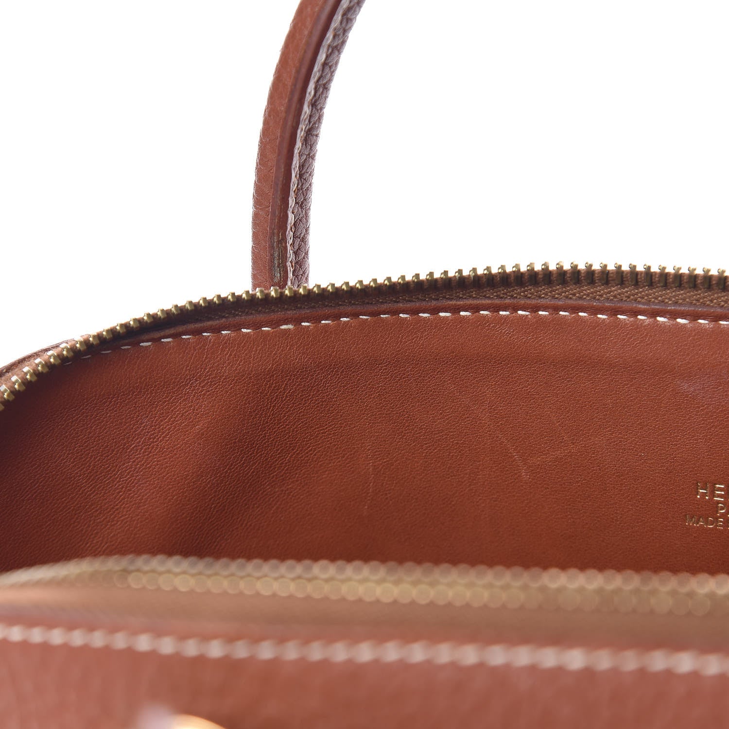 Hermes Buffle Bolide 35 Marron D'Inde 9 of 16