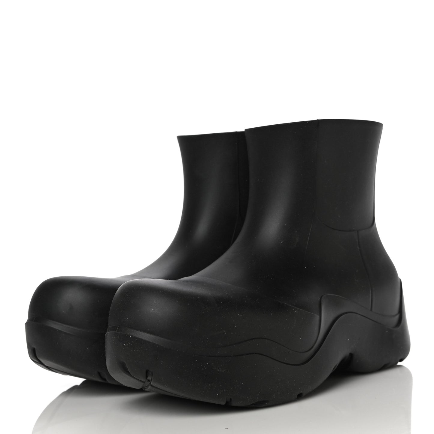 Rubber Puddle Ankle Boots 38 Black