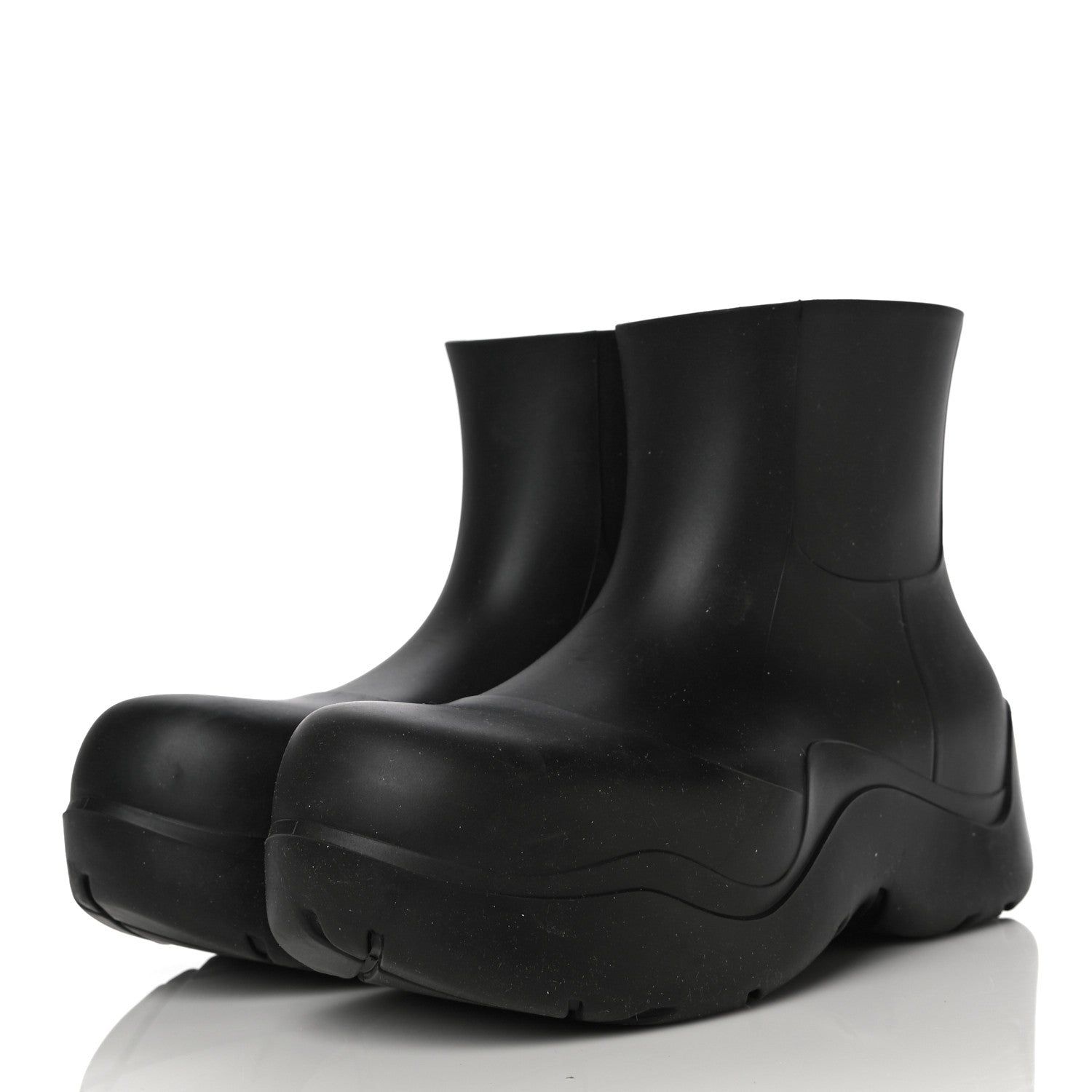 Bottega Veneta Rubber Puddle Ankle Boots 38 Black 4 of 17