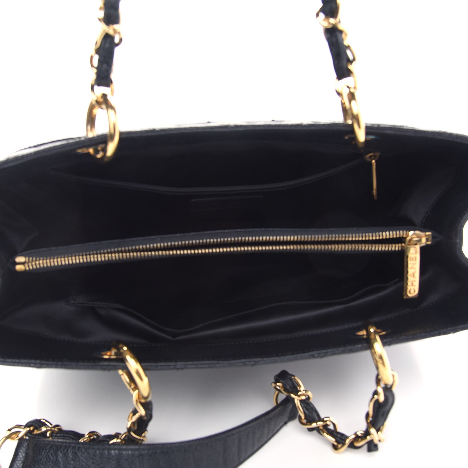 Chanel Caviar Quilted Grand Shopping Tote GST Black 5 of 11