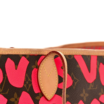Louis Vuitton Monogram Graffiti Neverfull GM Fuchsia 20 of 22