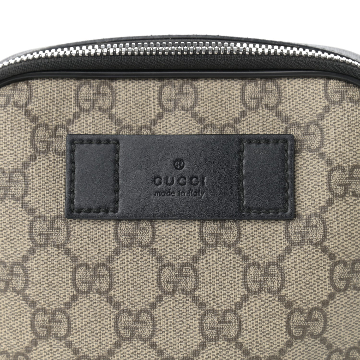 Gucci GG Supreme Monogram Web Belt Bag Black 11 of 18