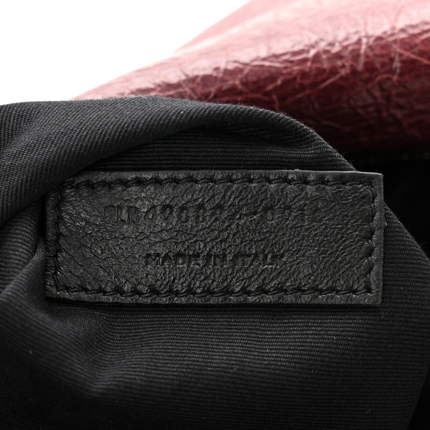 Crinkled Calfskin Matelasse Monogram Medium Niki Chain Satchel Burgundy