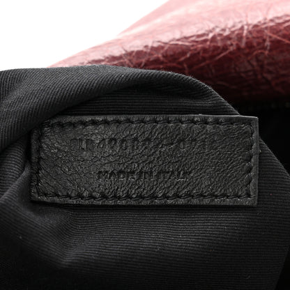 Saint Laurent Crinkled Calfskin Matelasse Monogram Medium Niki Chain Satchel Burgundy 7 of 11