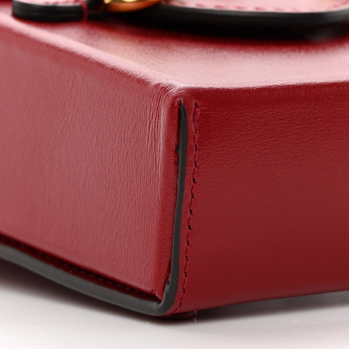 Boarded Plutone Calfskin Mini Horsebit 1955 Crossbody Bag New Cherry Red