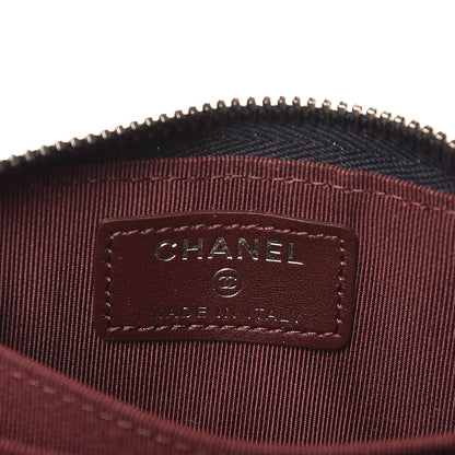 Chanel Caviar Stitched Zip Coin Purse Navy 6 of 8