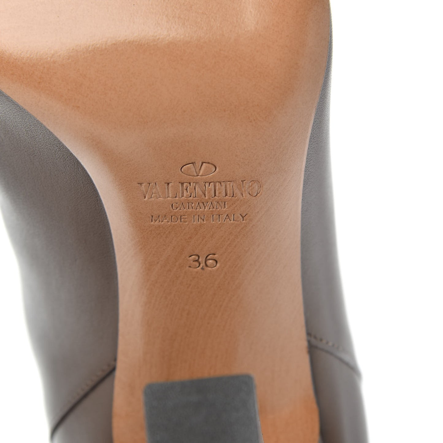 Vitello Braided Knee High 100mm Boots 36 Dark Noisette
