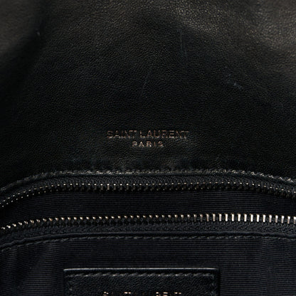 Saint Laurent Cotton Bandana Monogram Medium Niki Chain Satchel Black White 7 of 15