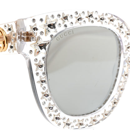 Gucci Acetate Crystal Oversize Mirrored Star Sunglasses GG0116S 7 of 8