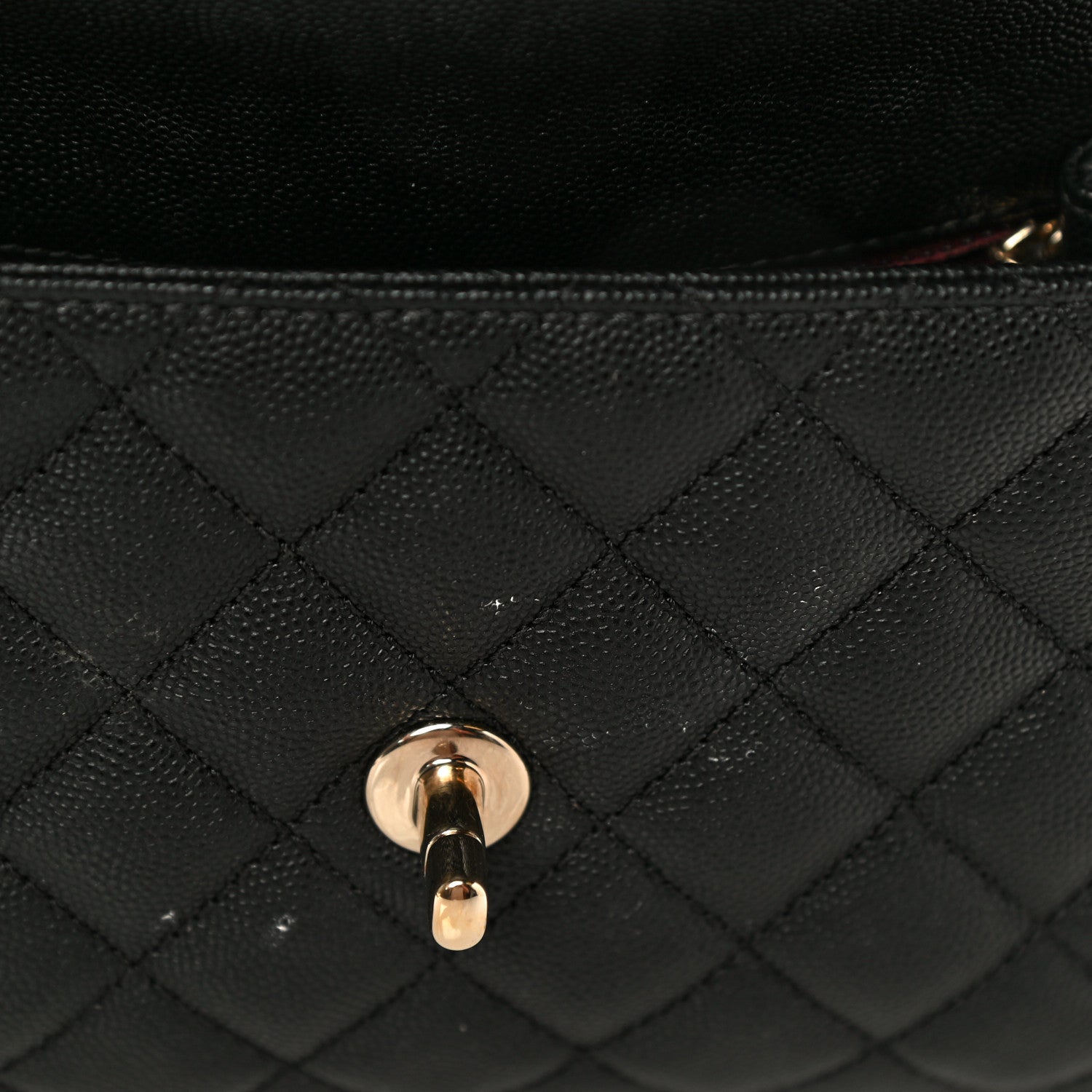 Chanel Caviar Quilted Mini Coco Handle Flap Black 12 of 14