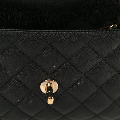 Chanel Caviar Quilted Mini Coco Handle Flap Black 12 of 14