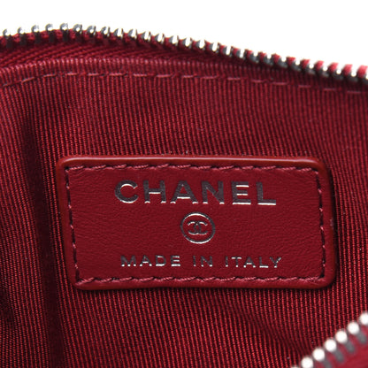 Chanel Caviar Quilted Small Cosmetic Case Red 6 of 10
