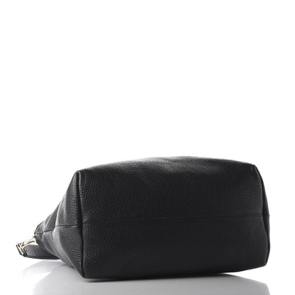 Burberry Grainy Calfskin Medium Cale Hobo Black 3 of 10