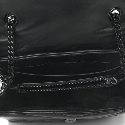 Saint Laurent Calfskin Y Quilted Monogram Small Loulou Chain Satchel Black 5 of 10