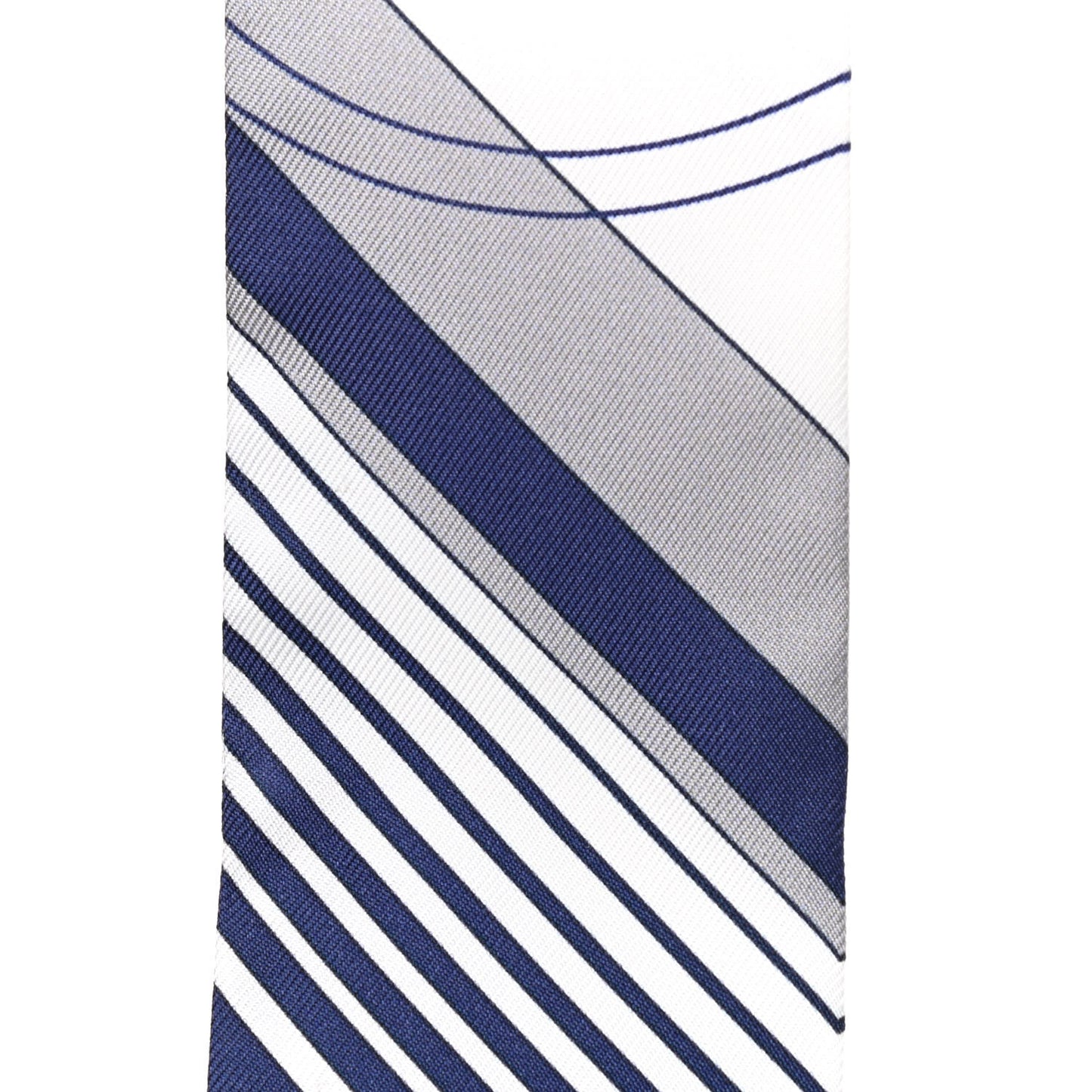 Silk Ex-Libris Twilly White Marine Gris