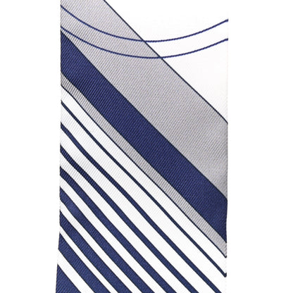 Hermes Silk Ex-Libris Twilly White Marine Gris 5 of 5