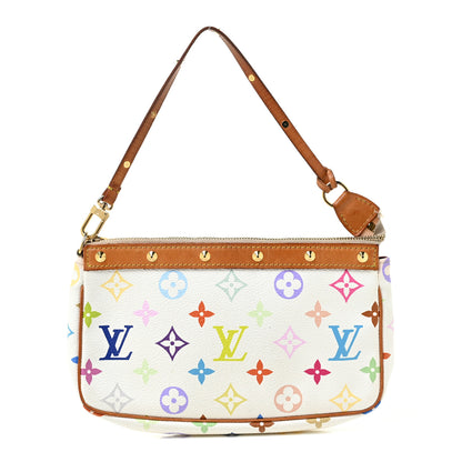 Louis Vuitton Monogram Multicolor Pochette Accessories White 1 of 13