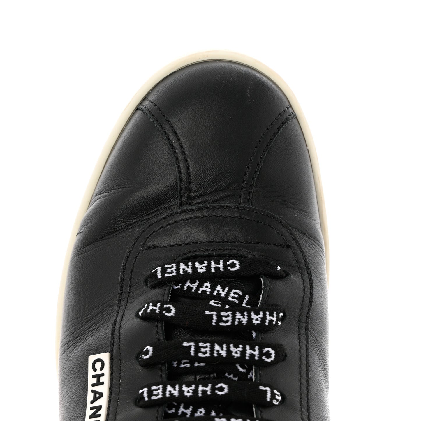 Calfskin CC Womens Sneakers 38.5 Black
