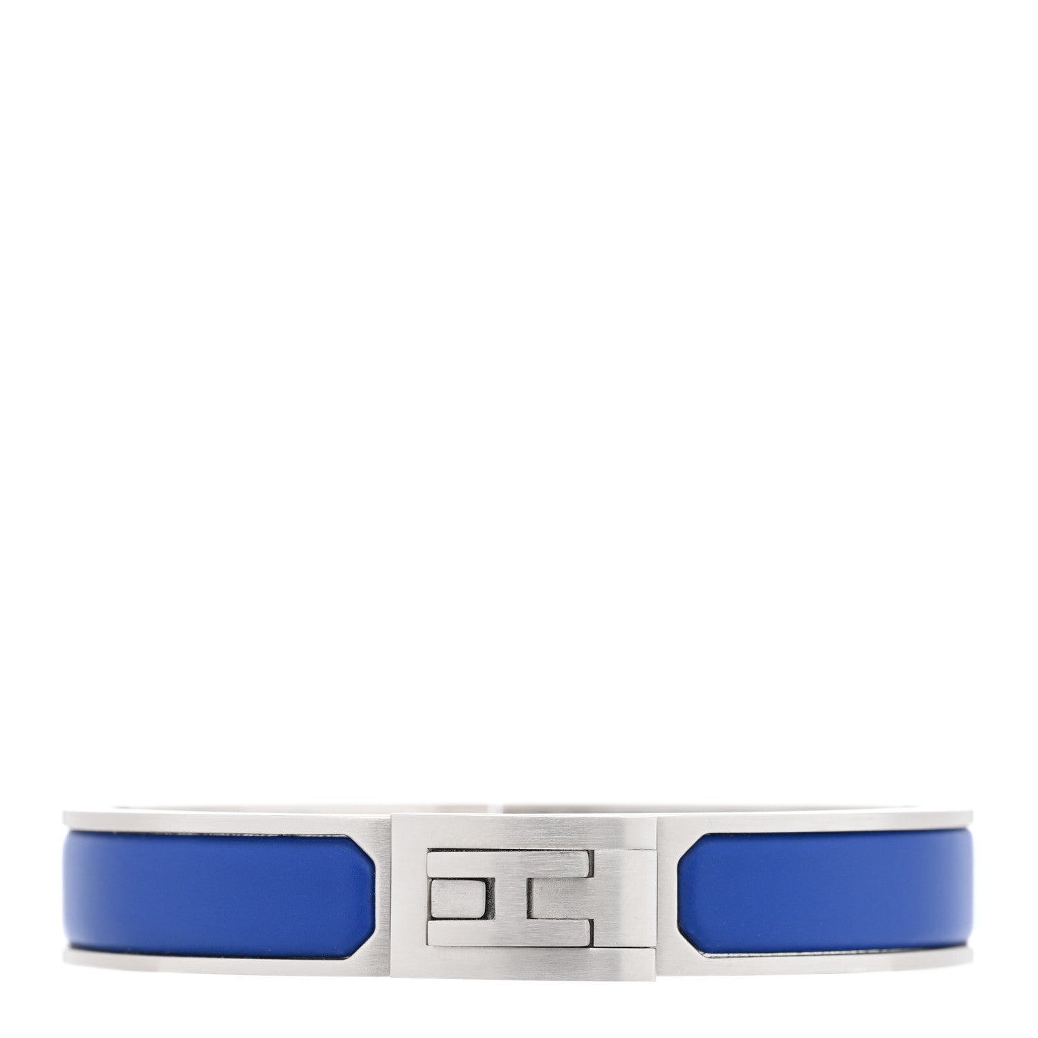 Hermes Matte Enamel Jet Bracelet T5 Bleu Royal 1 of 5