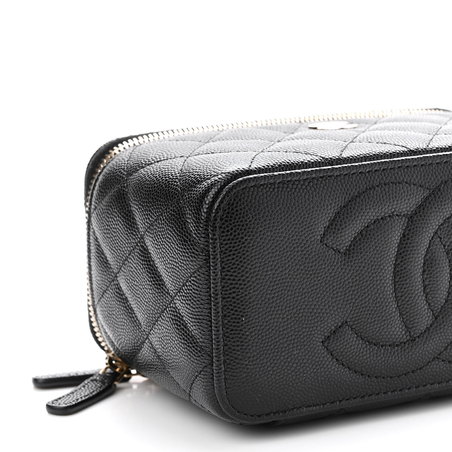 Chanel Caviar Quilted Small Vanity Case With Chain Black 9 of 11