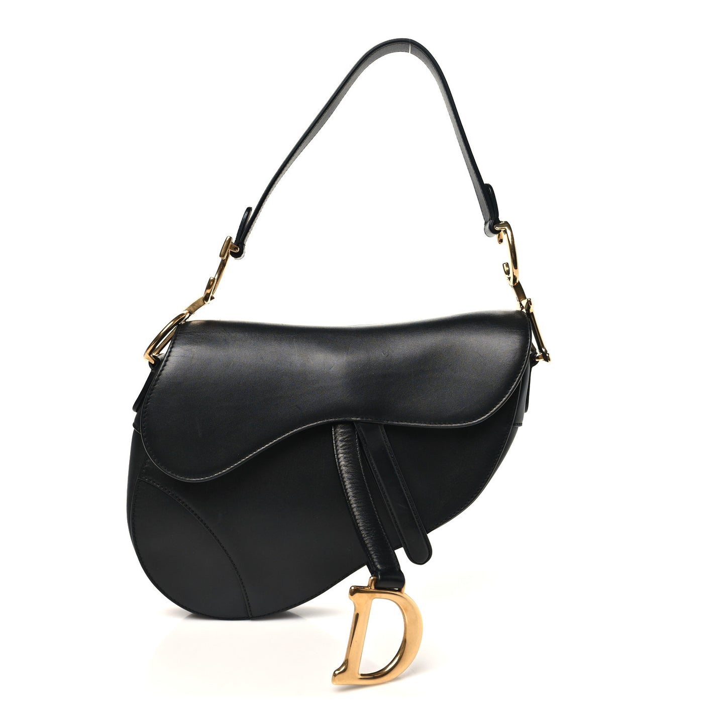 Calfskin Saddle Bag Black