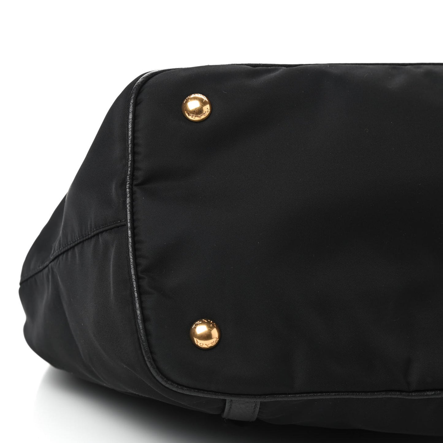 Tessuto Nylon Vitello Daino Tote Black