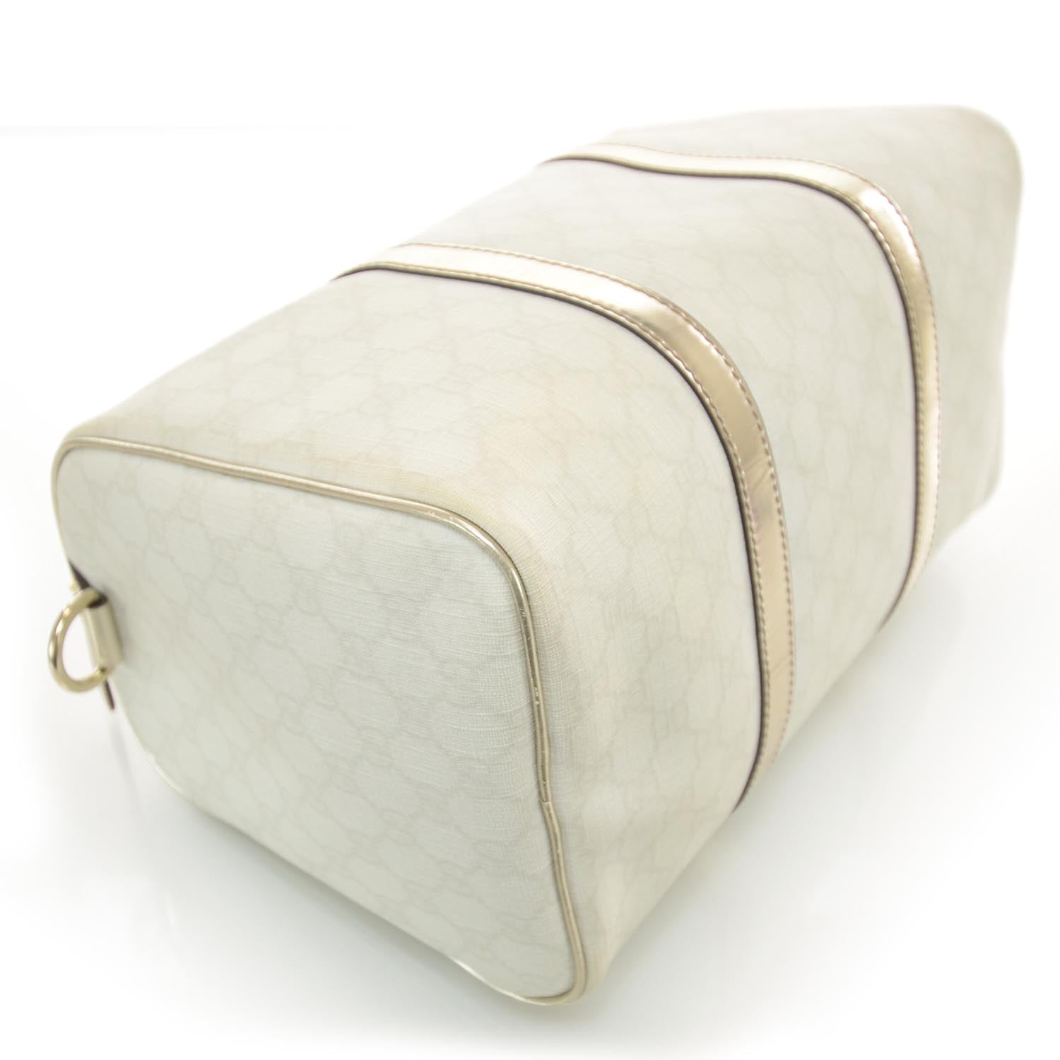 Gucci Monogram Medium Joy Boston Metallic 4 of 9